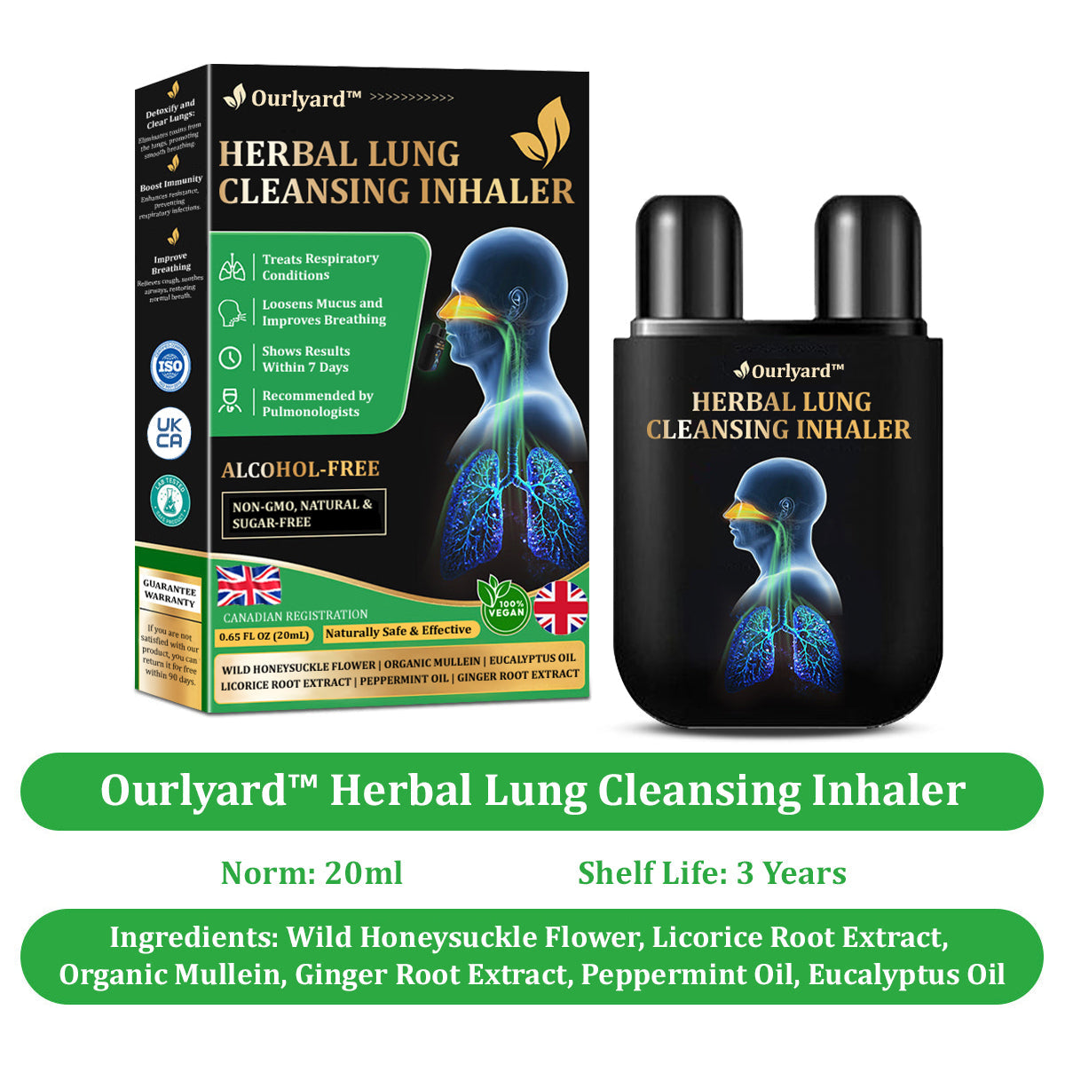🍒✅Official Store:Ourlyard™ Herbal Lung Cleansing Inhaler 🫁MHRA Approved(💝 Cough, wheezing, shortness of breath, sputum, stuffy nose, bronchitis, bronchitis, allergy symptoms, lung discomfort💝)