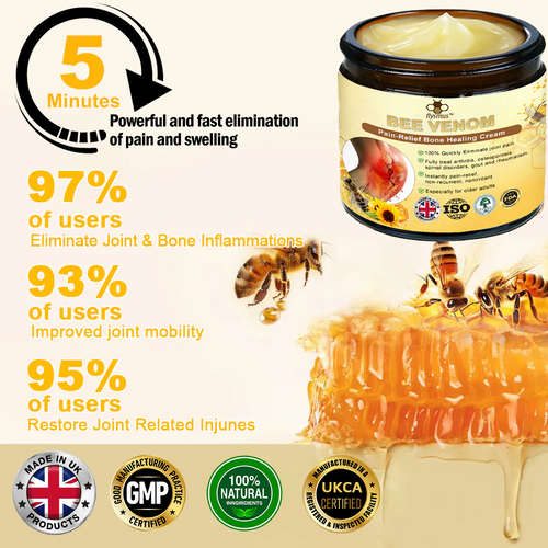 💦✅Official Store: flysmus™ Bee-Venom Pain-Relief Bone Healing Cream