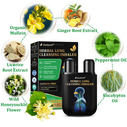 🍒✅Official Store:Ourlyard™ Herbal Lung Cleansing Inhaler 🫁MHRA Approved(💝 Cough, wheezing, shortness of breath, sputum, stuffy nose, bronchitis, bronchitis, allergy symptoms, lung discomfort💝)